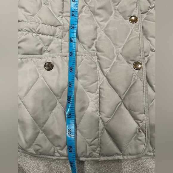 [S]Eddie Bauer EB550 Women's Quilted Silver Down Vest - Picture 10 of 10